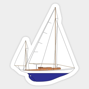 Concordia Yawl Sailboat Sticker